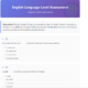 ESL Level Assessment Test