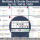 Multiply and Divide Decimal Numbers by 10, 100 & 1000 – Year 6