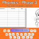 Phonics Phase 3 syllables and phonemes worksheet.