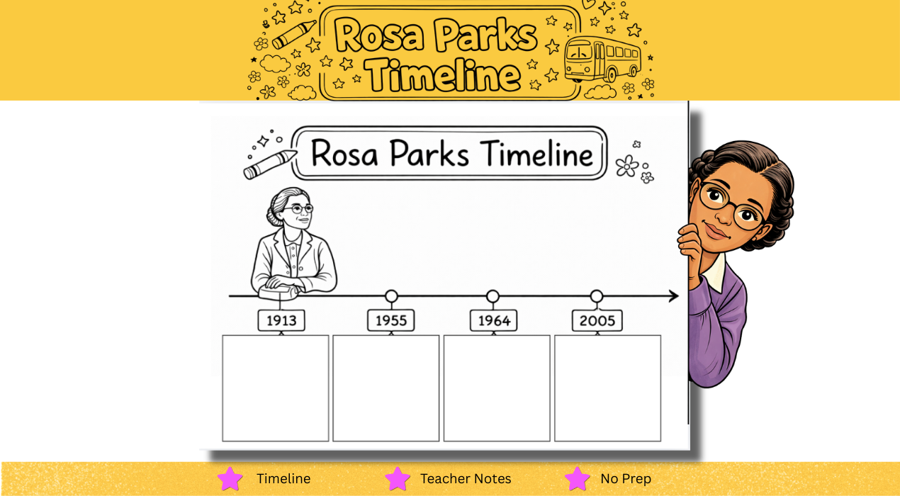 Rosa Parks timeline illustration