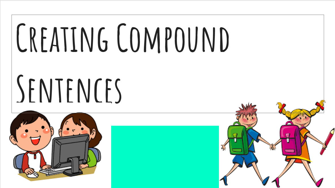 Children learning to create compound sentences.