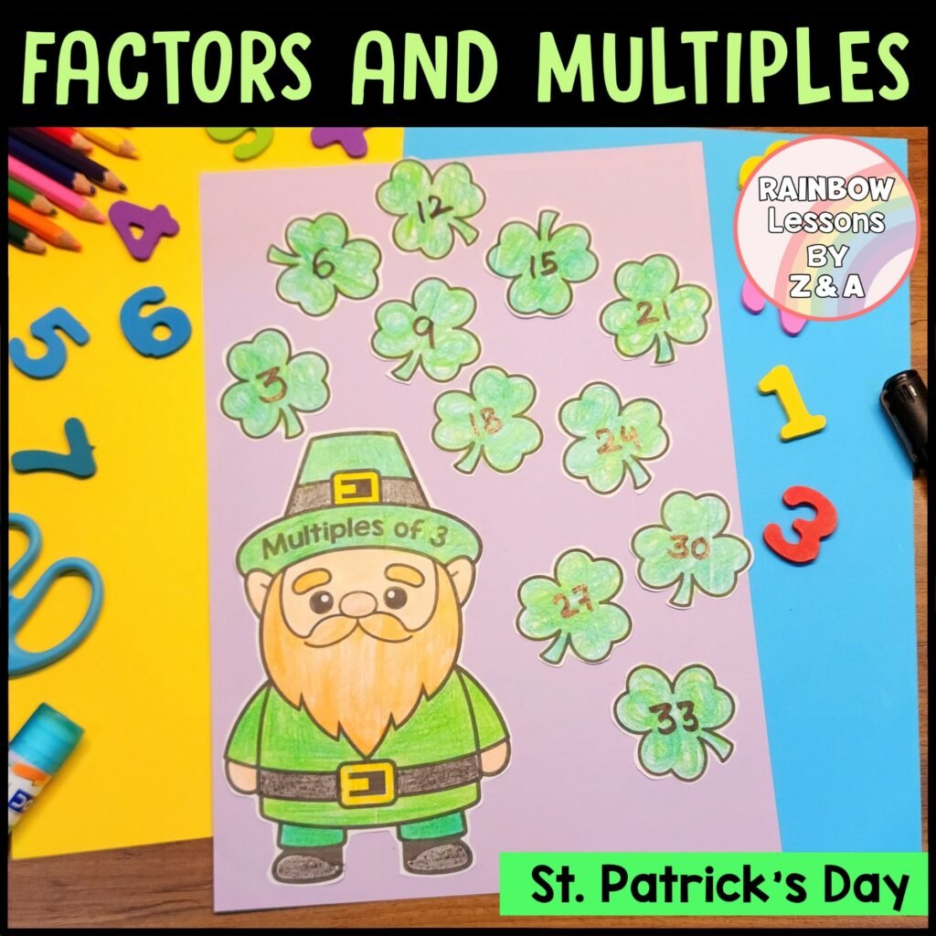 St Patrick’s Day Maths Craft: Factors & Multiples