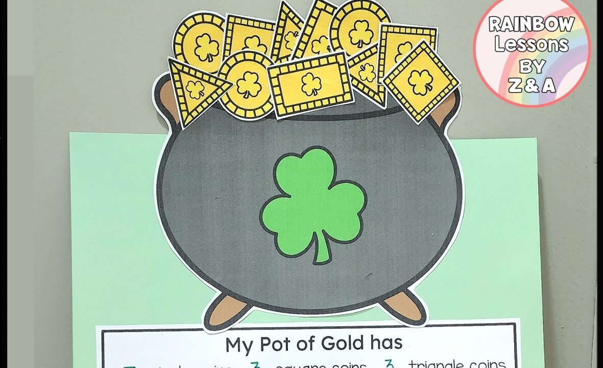 St Patrick’s Day pot of gold maths craft