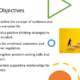 Slide listing resilience objectives with success steps graphic