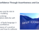 Presentation slide on building confidence and assertiveness