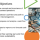Presentation slide on cash flow objectives and analysis