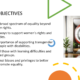 Equality objectives slide with target artwork
