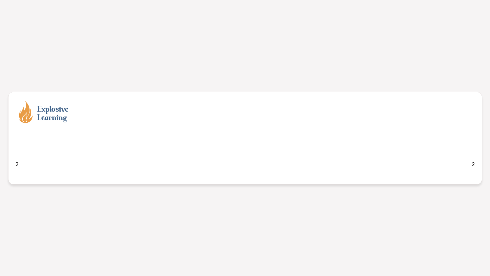 Explosive Learning presentation slide template