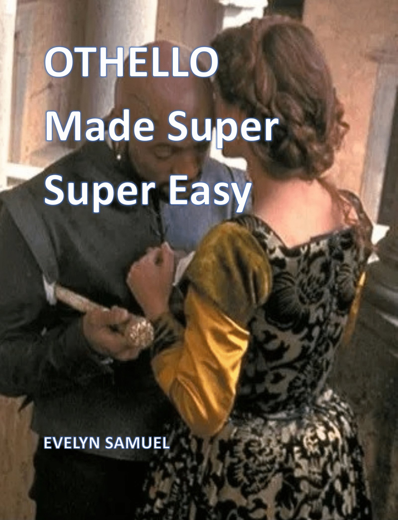 Othello study guide cover with embracing couple
