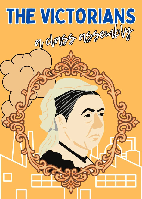 Victorian era portrait in ornate decorative frame