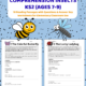 KS2 insect reading comprehension worksheets poster