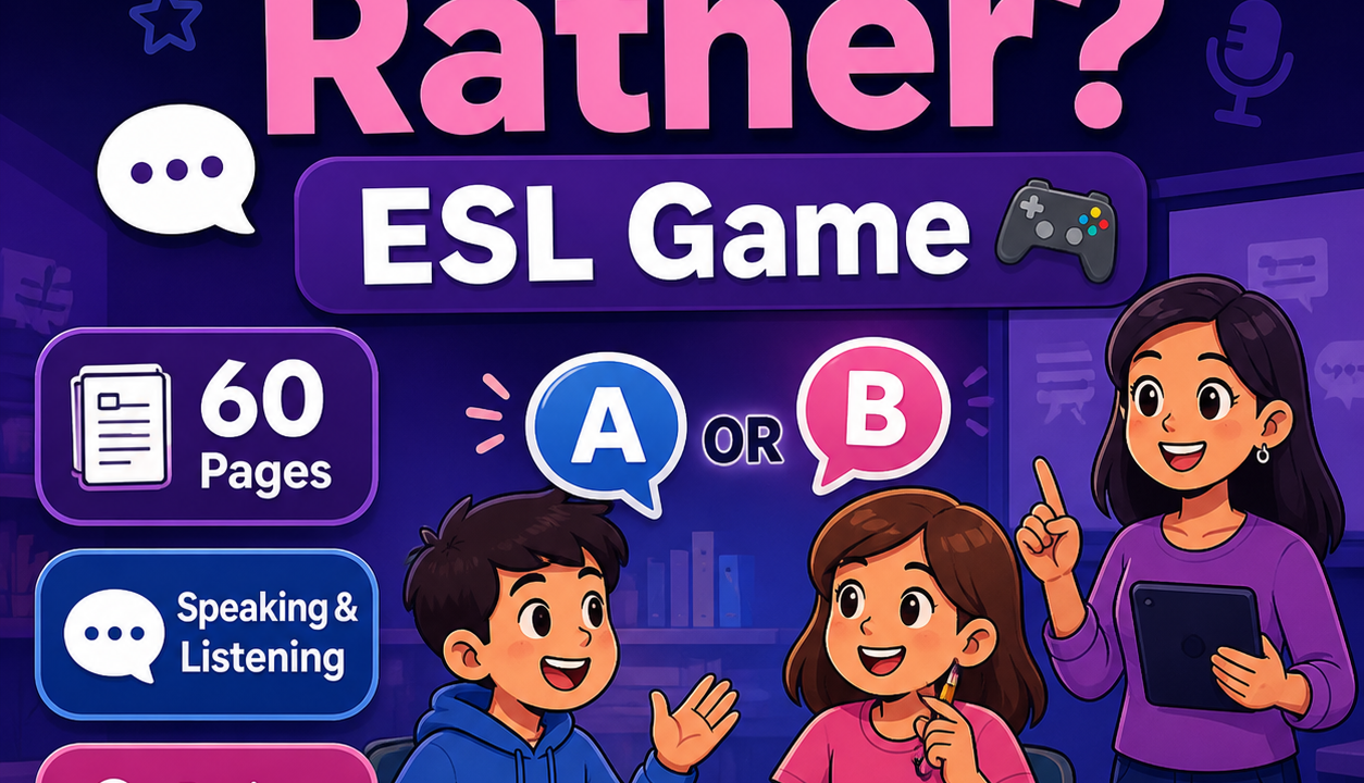 Students playing Would You Rather ESL game