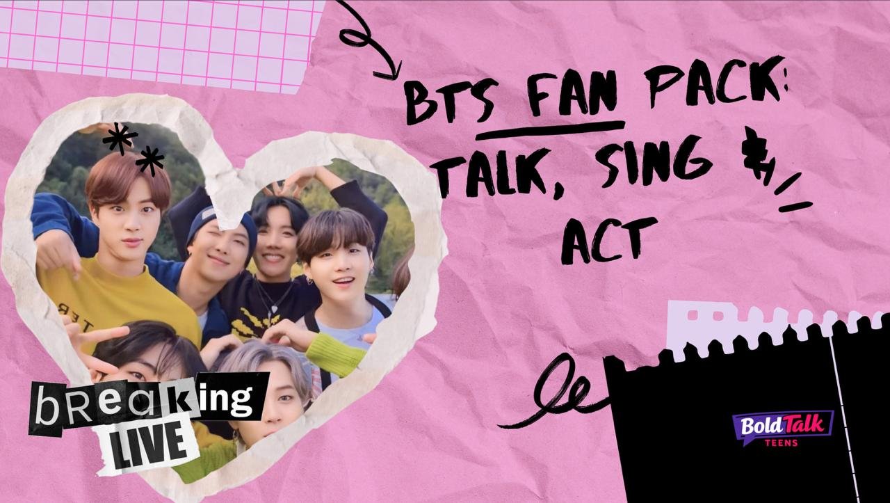 BTS fan pack promotional graphic with heart photo