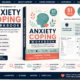 Anxiety coping workbook cover with tools overview