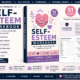 Self-Esteem Workbook cover with heart illustration