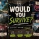 Survival scenarios collage with bold motivational text