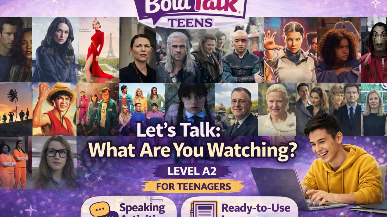 BoldTalk Teens TV watching lesson banner