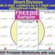 Divide 2-digit by a 1-digit number – FREEBIE SAMPLER – with solutions