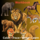 Animal Trace & Write Workbook | 29 Printable Handwriting Activities | Reception, Kindergarten & Preschool Animal Worksheets | PDF Download