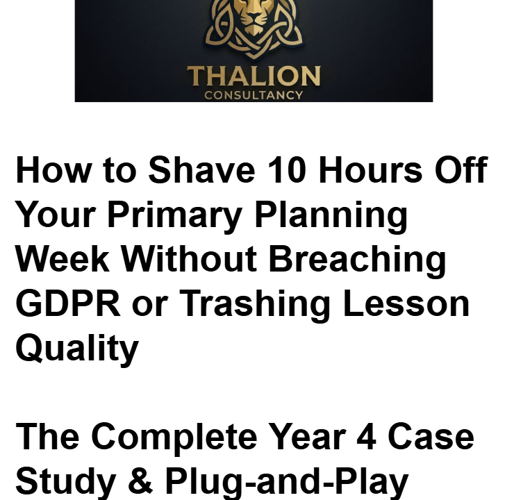 Thalion Consultancy lion logo and planning guide title
