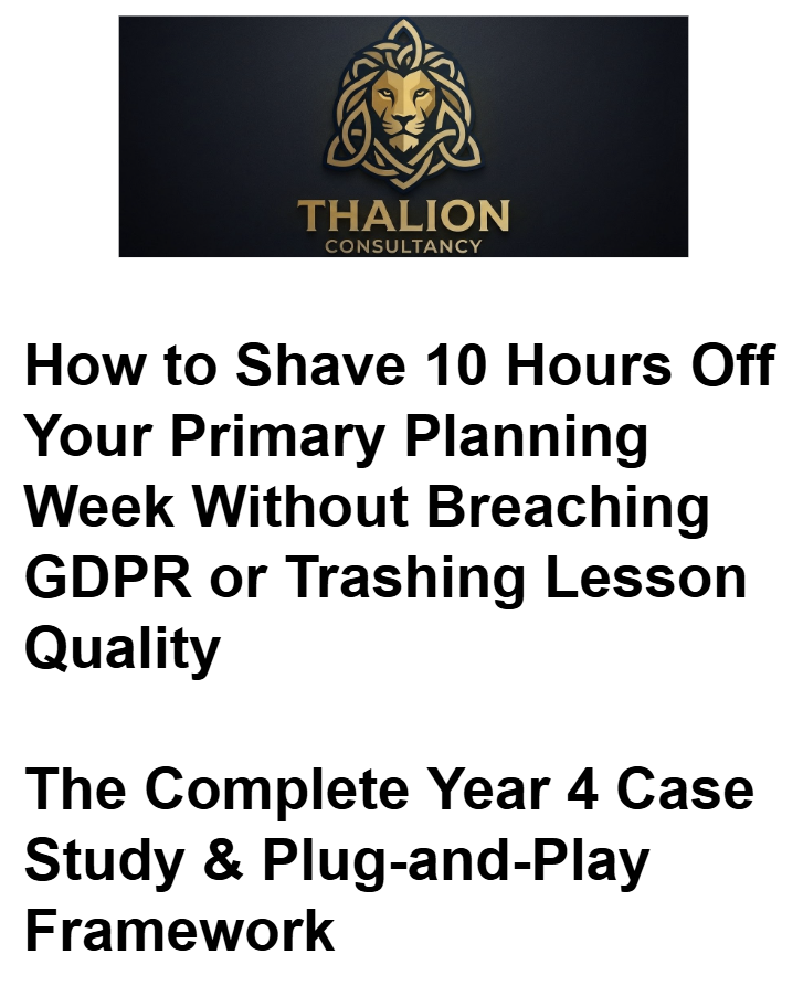 Thalion Consultancy lion logo and planning guide title
