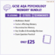 GCSE AQA Psychology – Memory Unit, Lesson 10 – False Memories