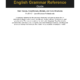 English Grammar Reference Guide cover page preview