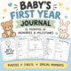 Baby’s First Year Journal | Monthly Milestone & Memory Book