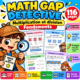 Math Gap Detective | Cahier complet de multiplication et de division | Évaluation diagnostique, mini-leçons et activités différenciées | PDF