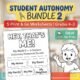 Student Autonomy Bundle | All About Me & My World Worksheets | K-3 | No Prep