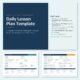 Daily Lesson Plan Template | Editable Word and PDF | All Grades and Subjects