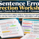 Grammar Reconstruction Worksheets & Anchor Charts for Grades 6–8 | Grammar, Editing & Revision