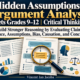 Hidden Assumptions and Argument Analysis Worksheets | Grades 9–12 Critical Thinking