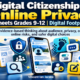 Digital Citizenship & Online Privacy Worksheets for Grades 9–12