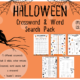 Halloween Crossword & Word Search Pack (EFL/ESL) – printable PDF
