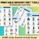 Sensory Diet Picture Cards For Kids | Sensory Rich Activities for Daily Routines & Visual Schedules
