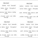 Prepositions Worksheet