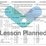 Multiplication and Division Facts