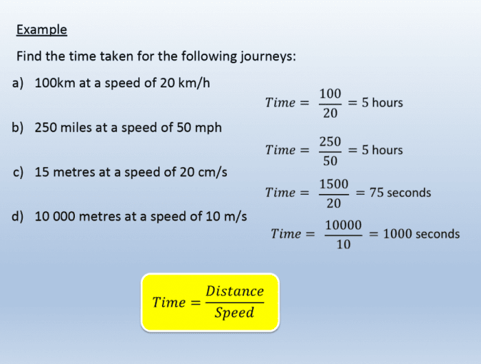 Master Distance, Speed, And Time Formulas: Examples And Worksheet