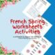 French spring vocabulary worksheets for learning activities.