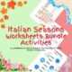 German Season Vocabulary Bundle Worksheets Activity Winter Spring Summer Winter