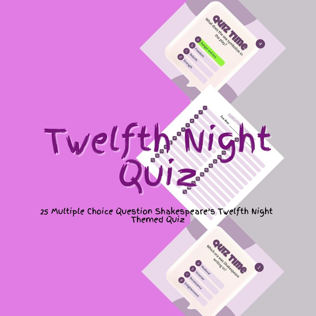 Twelfth Night multiple choice quiz