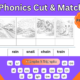 Phonics activity: match words and pictures, Phase 3.